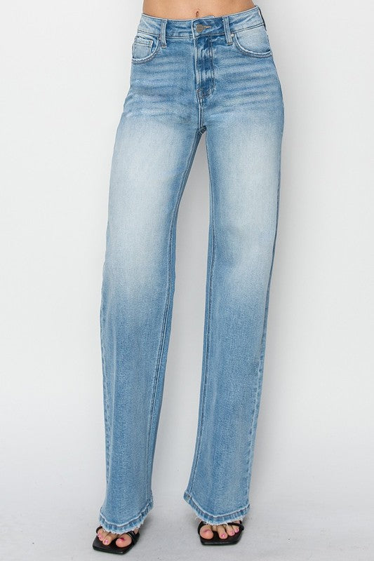 High Rise Straight Jeans - Medium