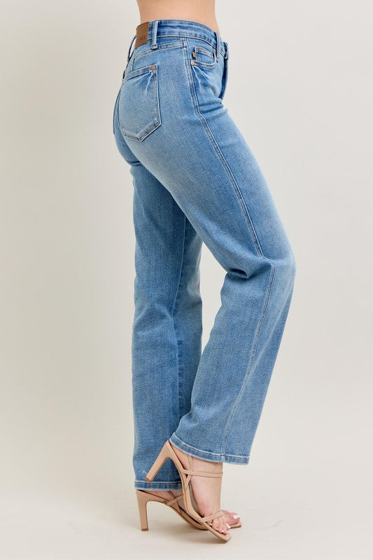 Tummy Control Vintage Wash Straight