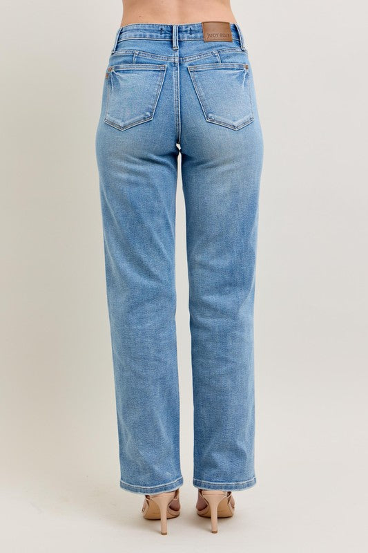 Tummy Control Vintage Wash Straight