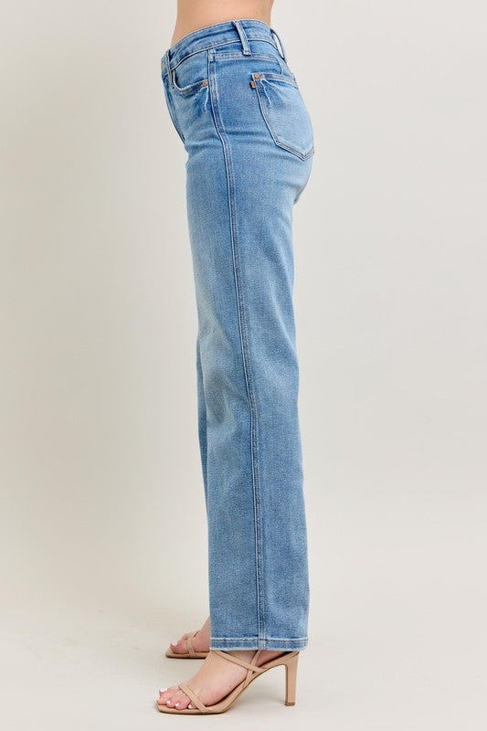 Tummy Control Vintage Wash Straight