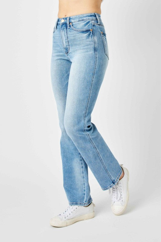 Tummy Control Straight Jeans