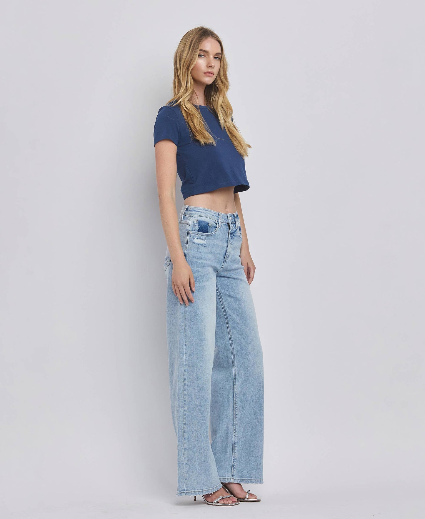 HIGH RISE SUPER WIDE LEG JEANS