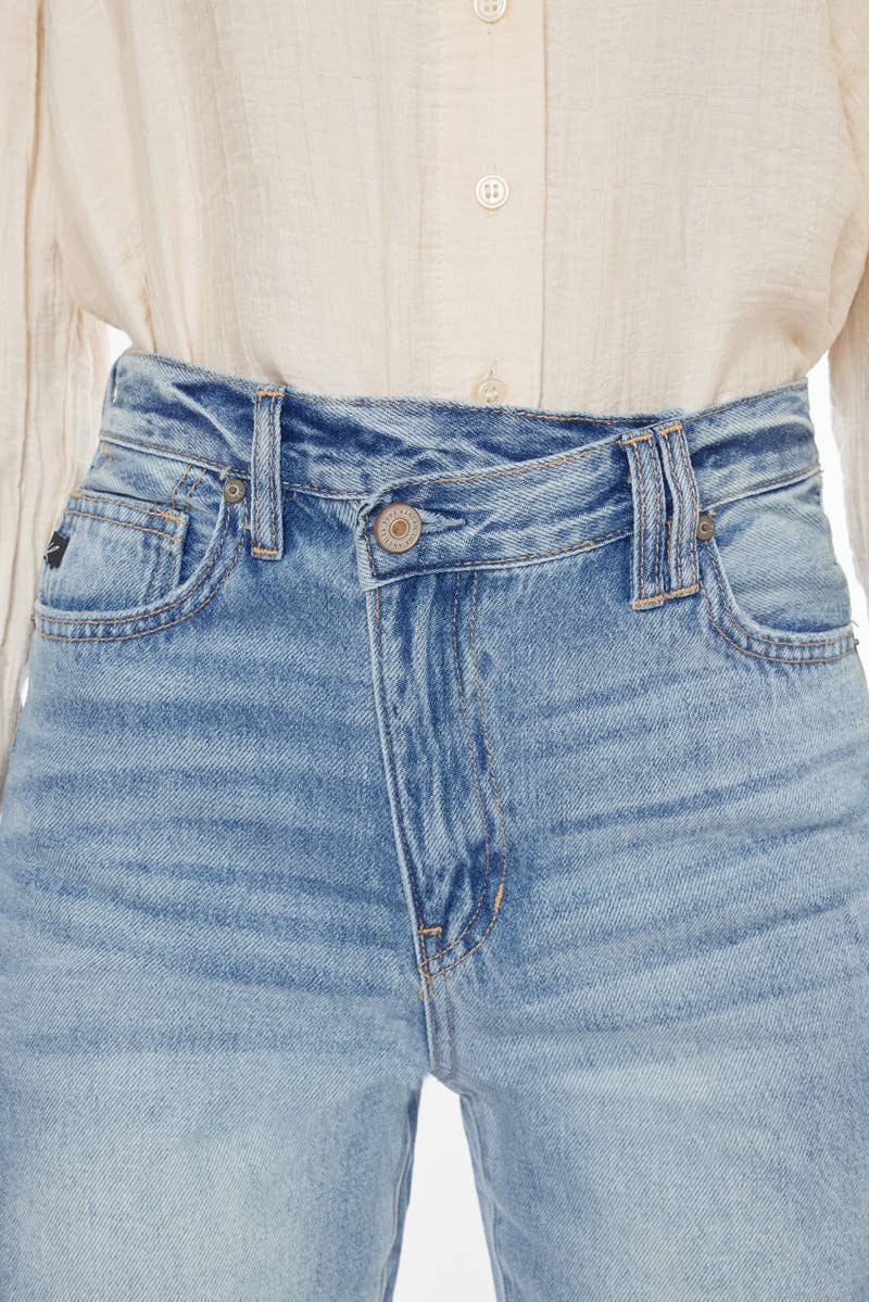KANCAN 90'S WIDE LEG STRAIGHT JEANS