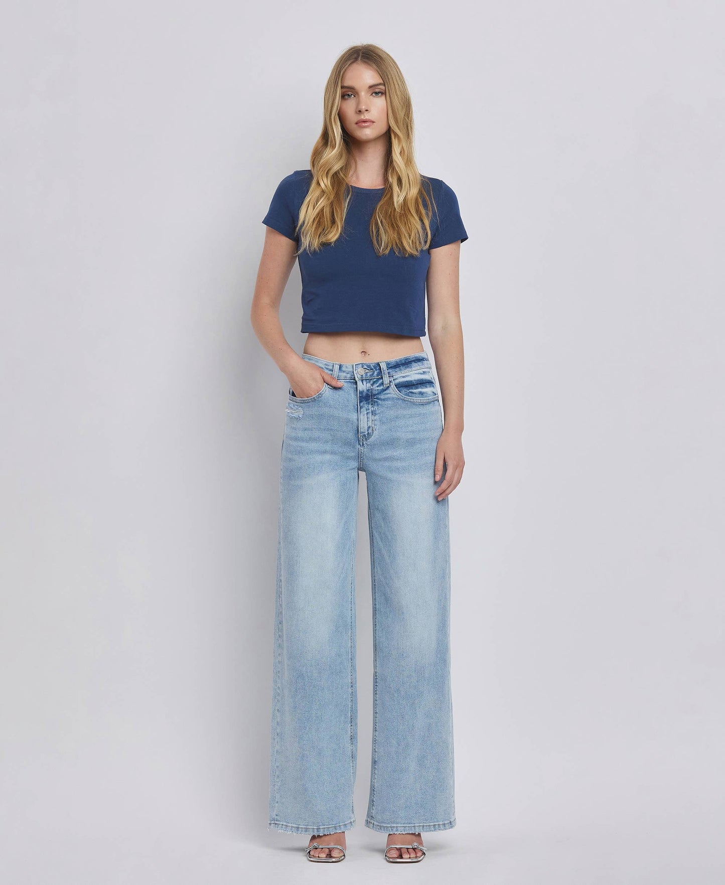 HIGH RISE SUPER WIDE LEG JEANS