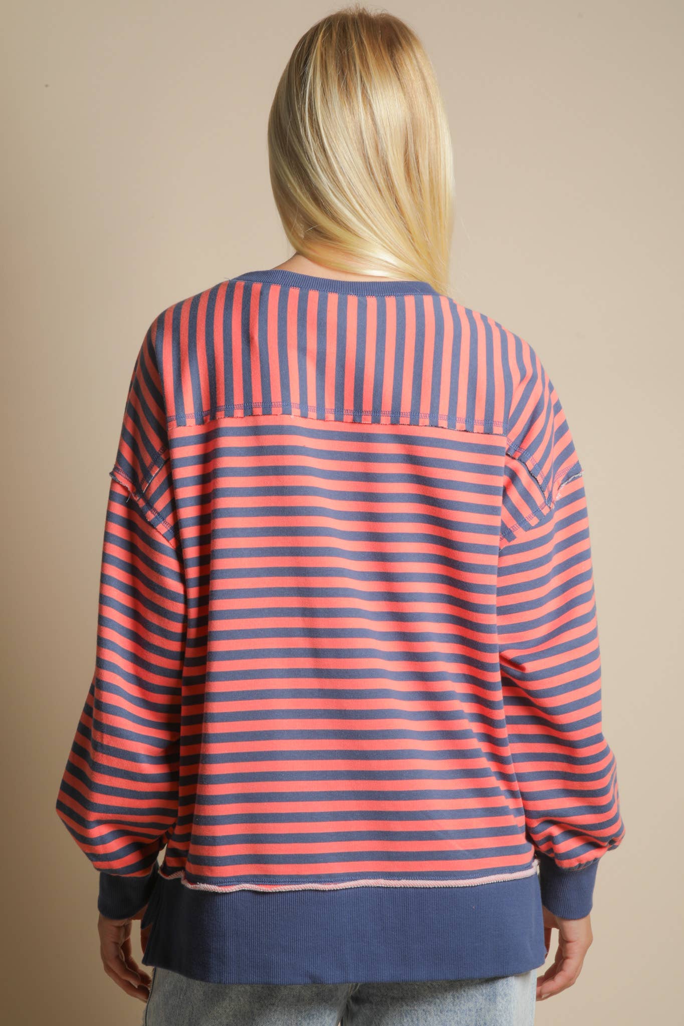 Comfy Oversized Stripe Top
