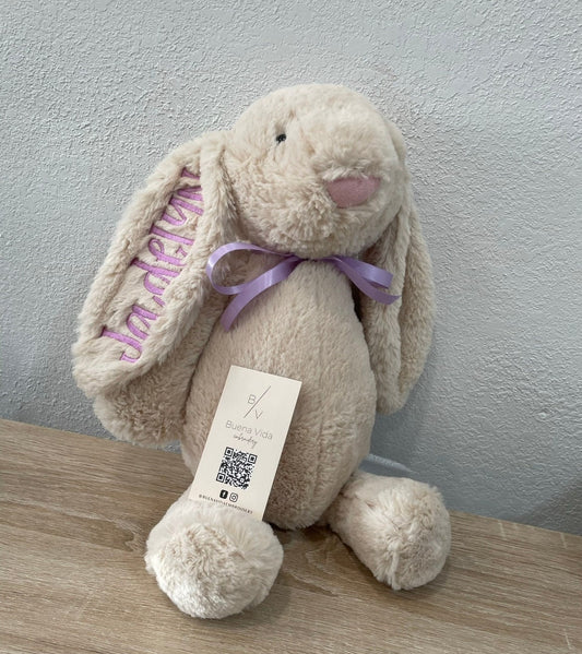 Embroidered Plush Bunny