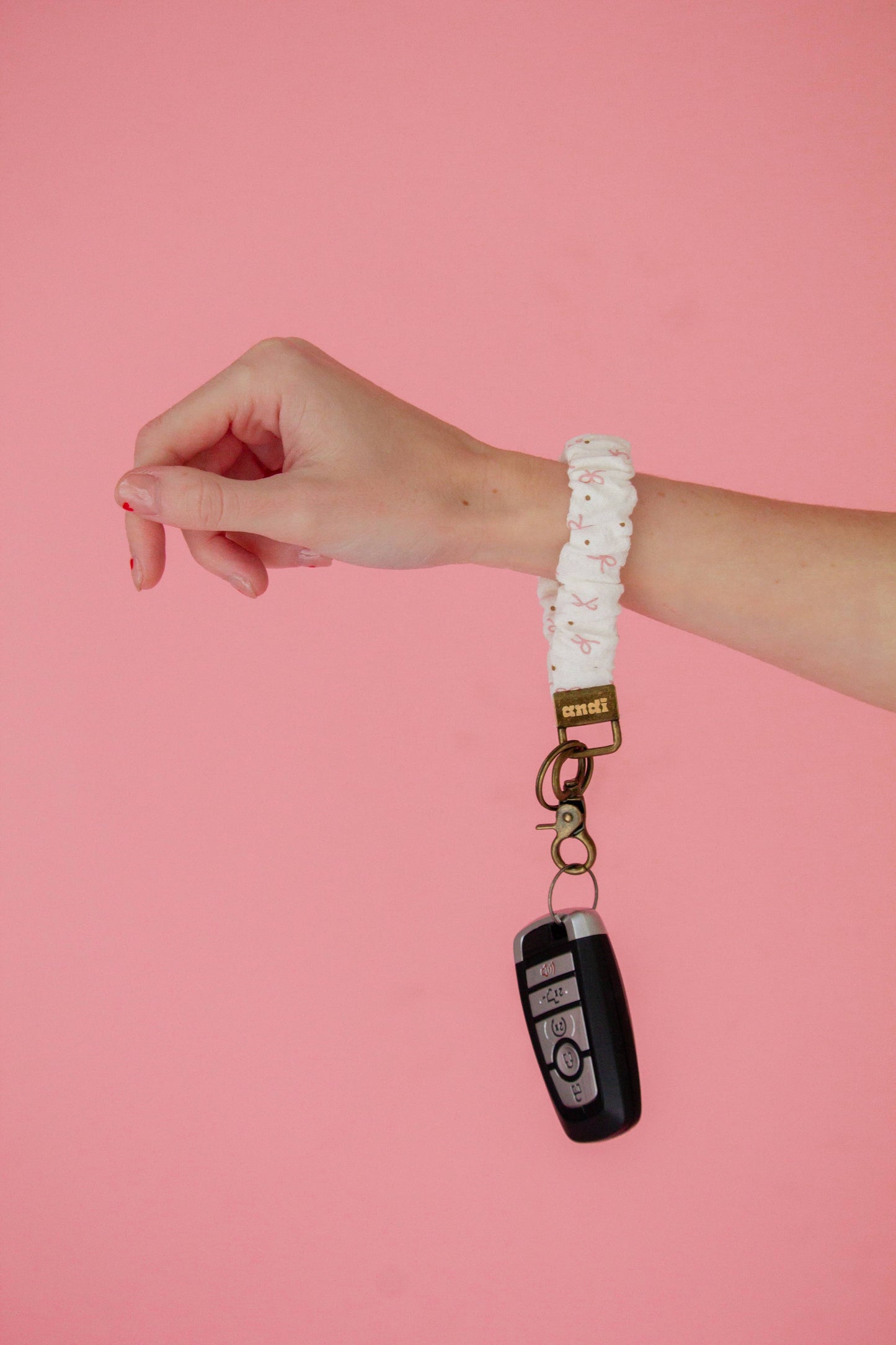 Dotted Bow Keychain
