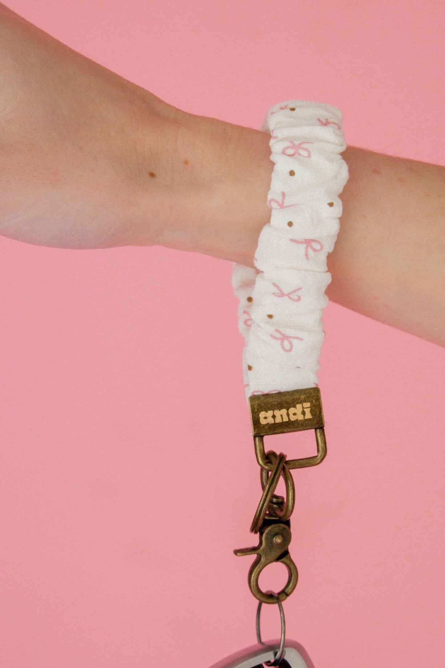 Dotted Bow Keychain