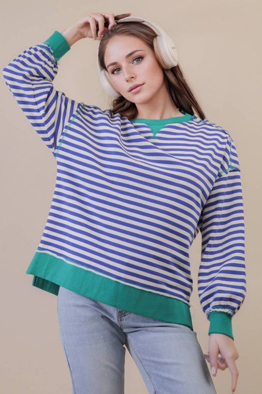 Comfy Oversized Stripe Top