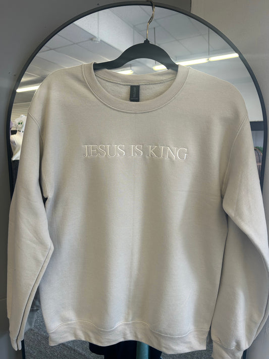 “JESUS IS KING” Long Sleeve Sweatshirt