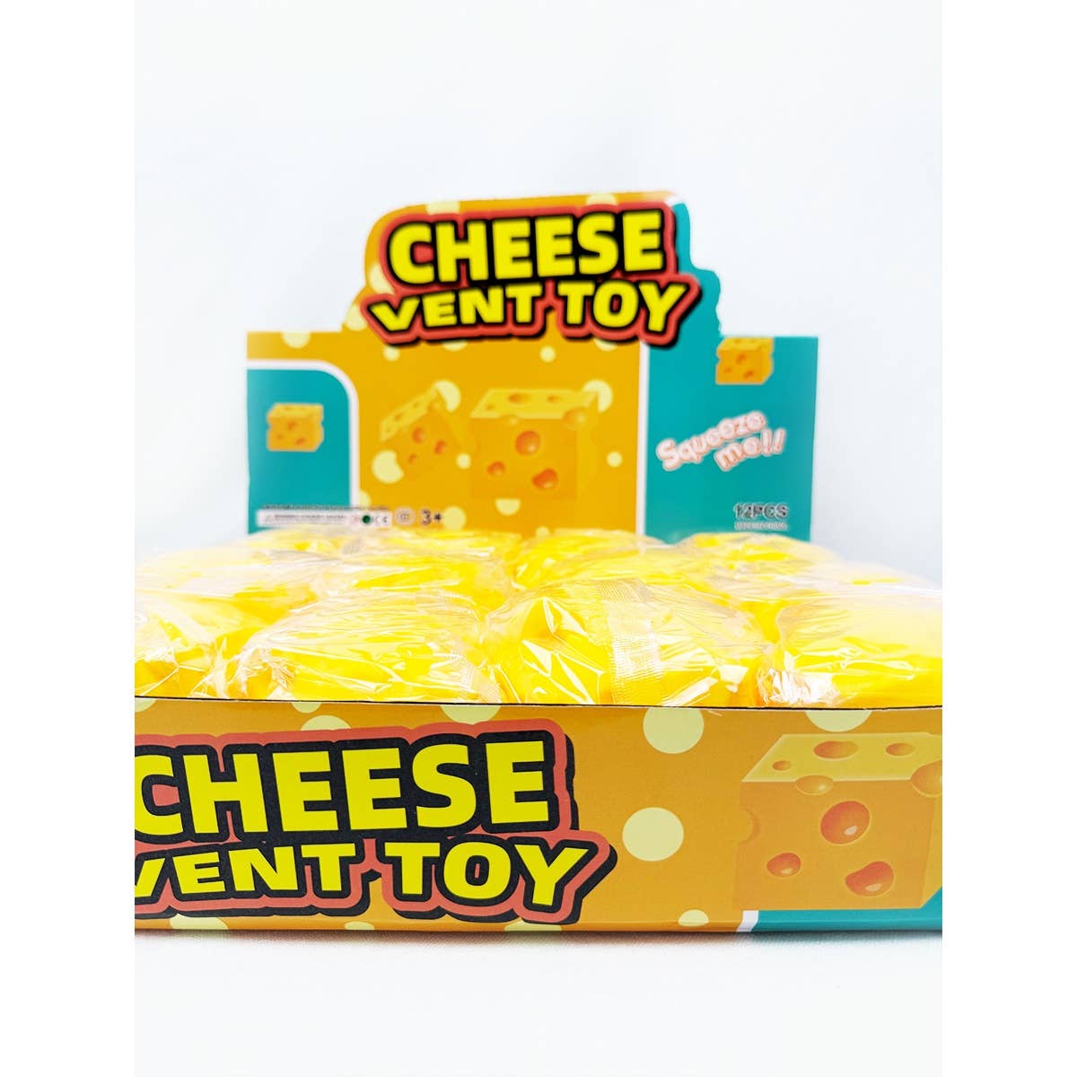 Viral Cheese Cube Squishy Toy