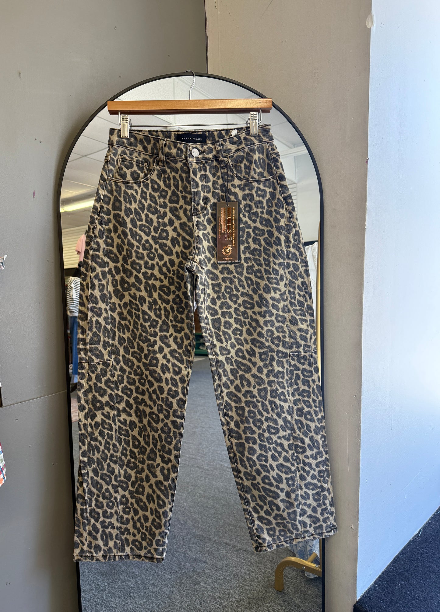 Leopard Barrel Pants