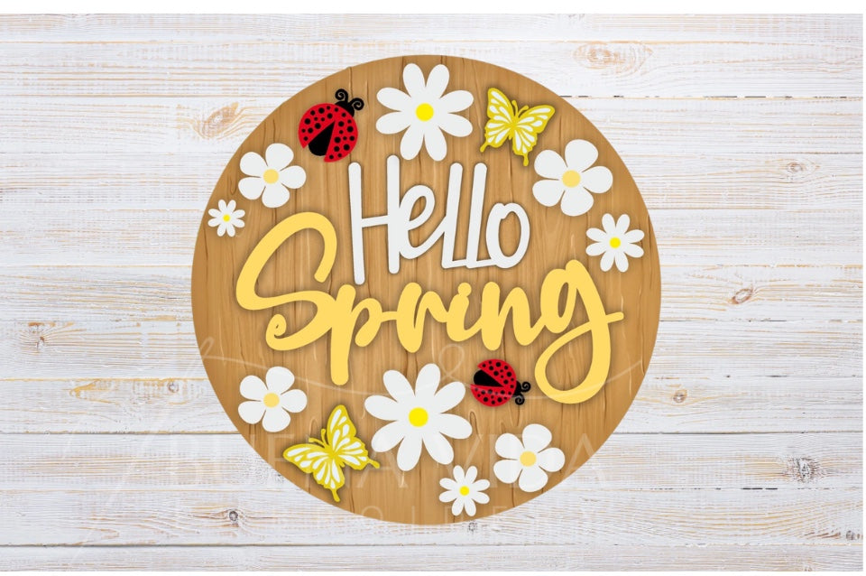 Paint Party - Spring Door Hanger
