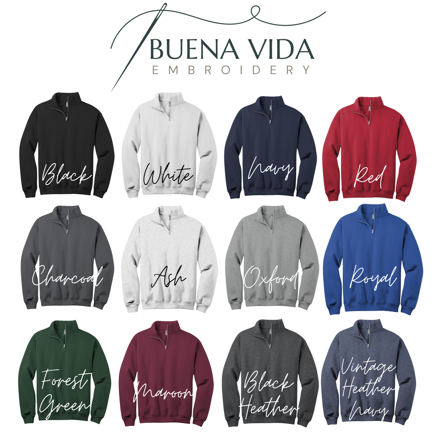 Personalized Embroidered Teacher Quarter Zip, Teacher Gift
