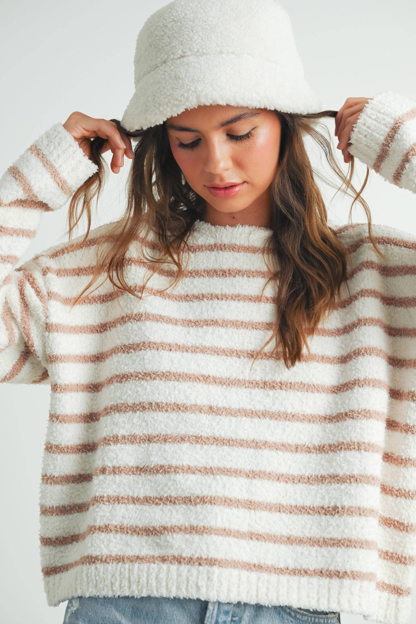 STRIPED KNIT SWEATER