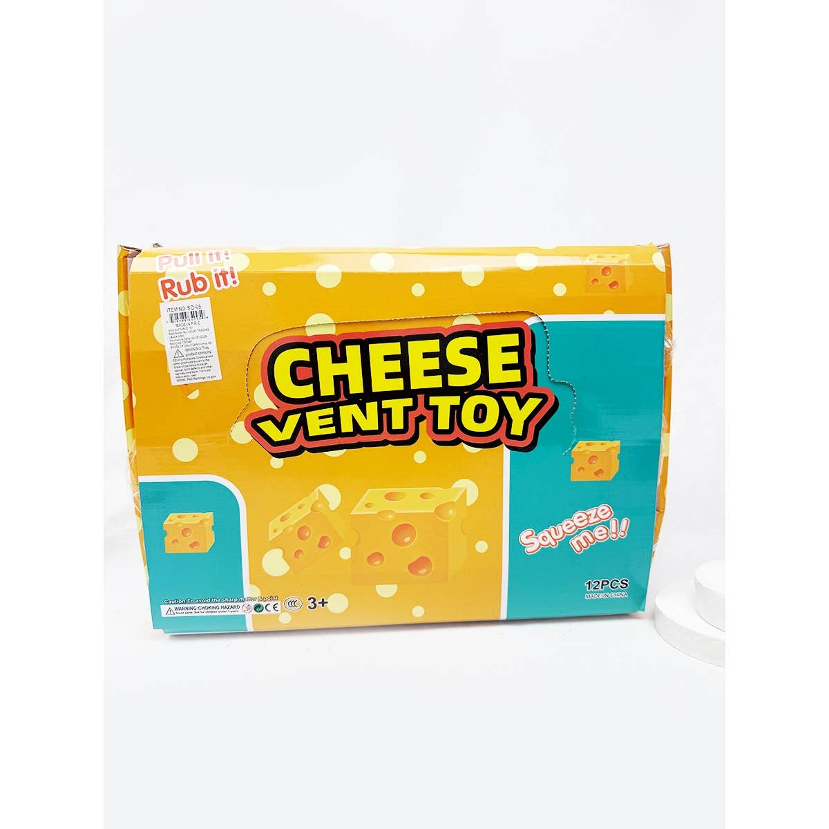 Viral Cheese Cube Squishy Toy