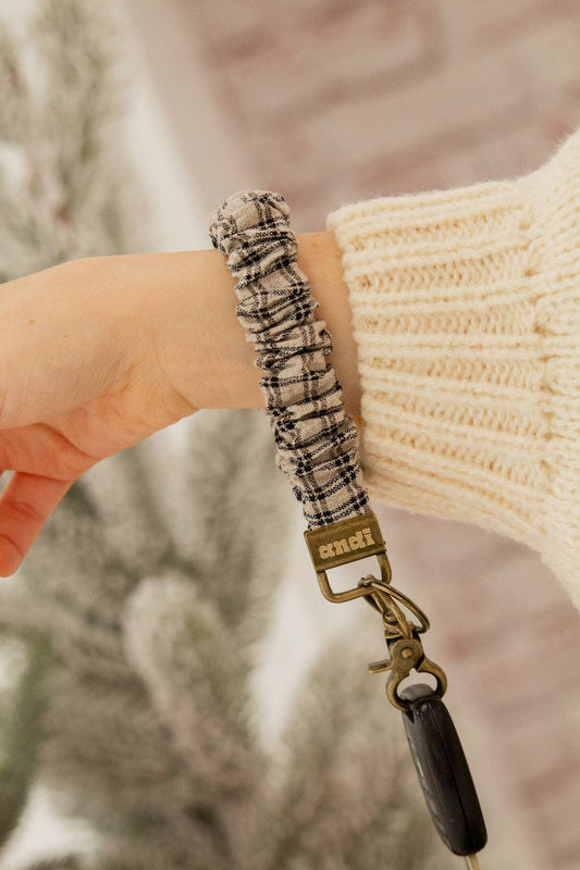 Wintertime Flannel Keychain