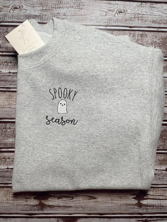 Spooky Season Embroidered Sweatshirt