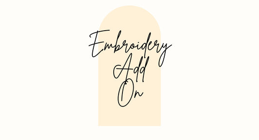 Embroidery Add On - Sleeve Embroidery