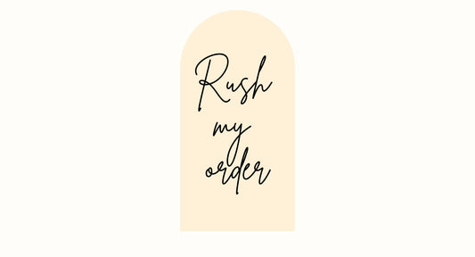 RUSH MY ORDER - Message first - Ships in 1-3 Business Days