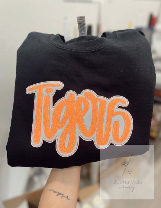 Tigers Glitter Double Stacked Sweatshirt